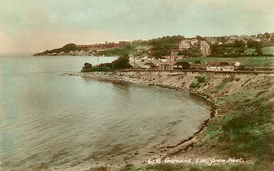 Gurnard looking across the marsh, 1930