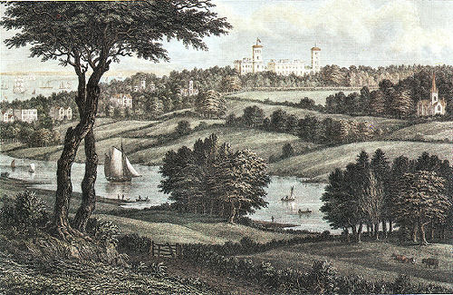 Osborne House lookng across the Medina