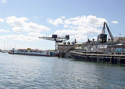 A view looking south