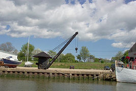 Newport harbour crane
