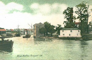 Newport harbour around the 1900's.
